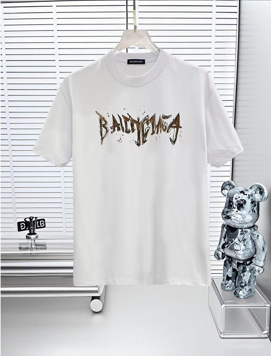 今日特価】Balenciaga バレンシアガ 25SS ロゴプリント T シャツ