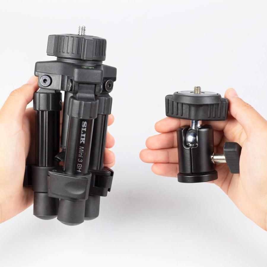 SLIK 卓上三脚 ミニ3 BH 2段 レバーロック式 自由雲台付属 217115