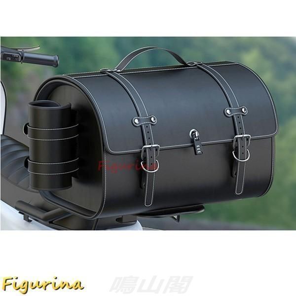 バイク サイドバッグ シートバッグ レザー ツーリングバッグ 防水 革 ツールバッグ 大容量 ドリンクホルダー付属 金具防錆 耐傷 軽量 WWW_NOITHATQUANGTHANH_NET