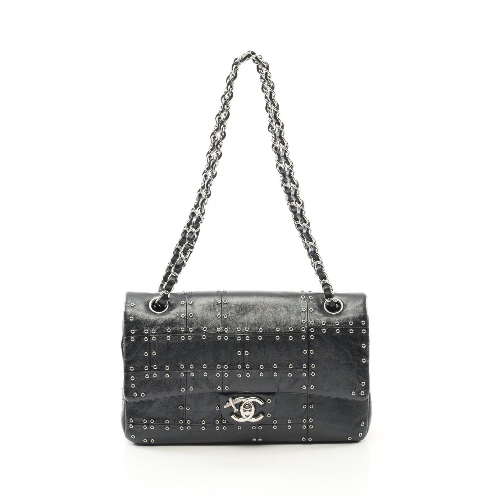 シャネル CHANEL ショルダーバッグ エアライン マトラッセ Wフラップ 