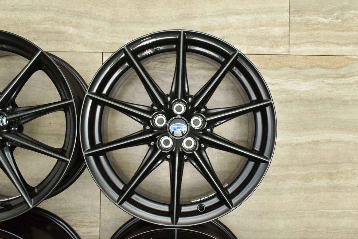 美品】スバル BRZ 純正 18in 7.5J +48 PCD100 4本販売 インプレッサ 86 