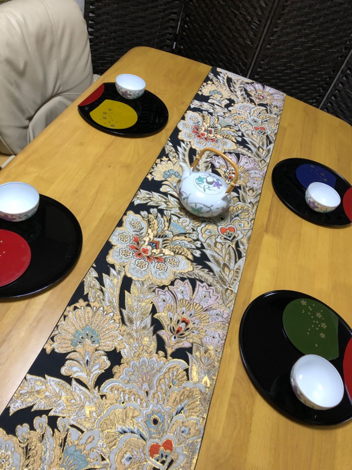o-30 帯リメイク 正絹 テーブルセンター・ティーマット - メルカリ