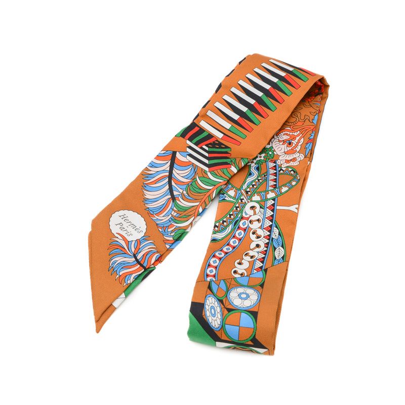 Hermès ツイリー　杖傘と決闘 ランク N 新品 HERMÈS エルメス ツイリー 杖傘と決闘 レッド