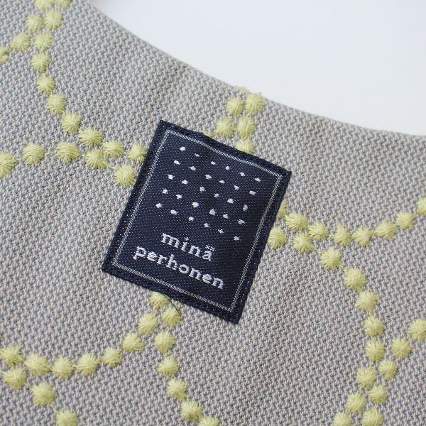 美品 mina perhonen ミナペルホネン tambourine 刺繍 エッグ