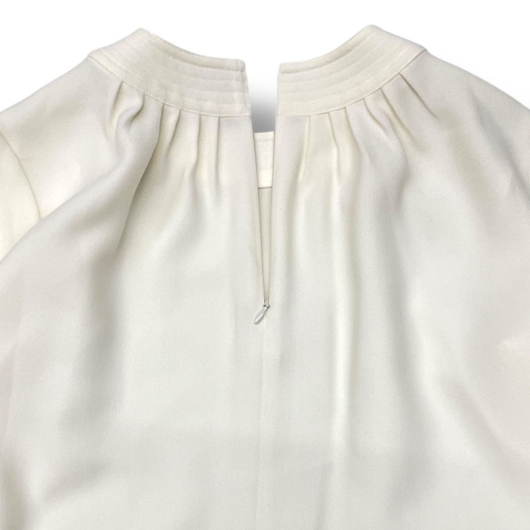 春 eLLa エラ ケープ付き トップス 2WAY プルオーバー カットソー スリット 後ろファスナー EL-005 白 ホワイト フリーサイズ レディース 冬 ゴーゴー古着マルイ北千住店 2 No.861