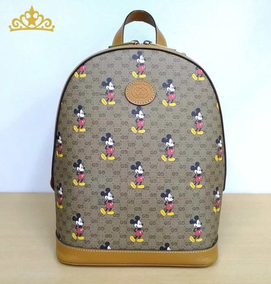 disney × GUCCI GGスプリーム ミッキーマウス バッグパック グッチ