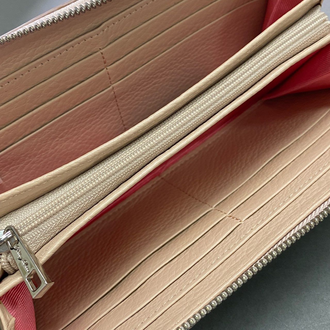 f10 【美品】 Pelley Lusso 本クロコ マットクロコ ラウンドジップ 