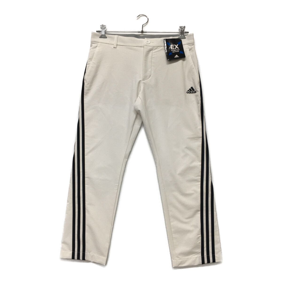未使用品 メンズ アディダスゴルフ adidas GOLF パンツ 85cm 白 ホワイト ストレッチ スリーライン 春夏