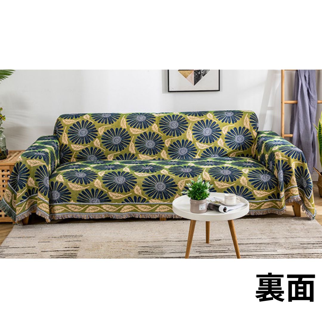 新品】90×90 椅子カバー マルチカバー 正方形 北欧風 ラグ