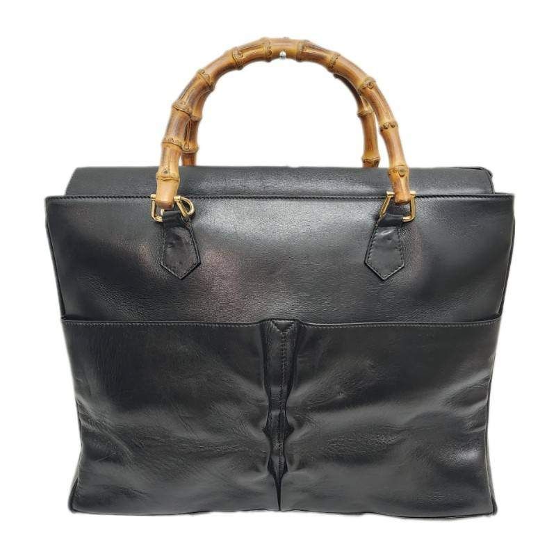 GUCCI グッチ ハンドバッグ トートバッグ 2way レザー ブラック 