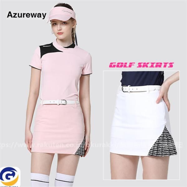 Malbon スカート ゴルフ女子必見 不規則プリーツ 速乾素材 美品