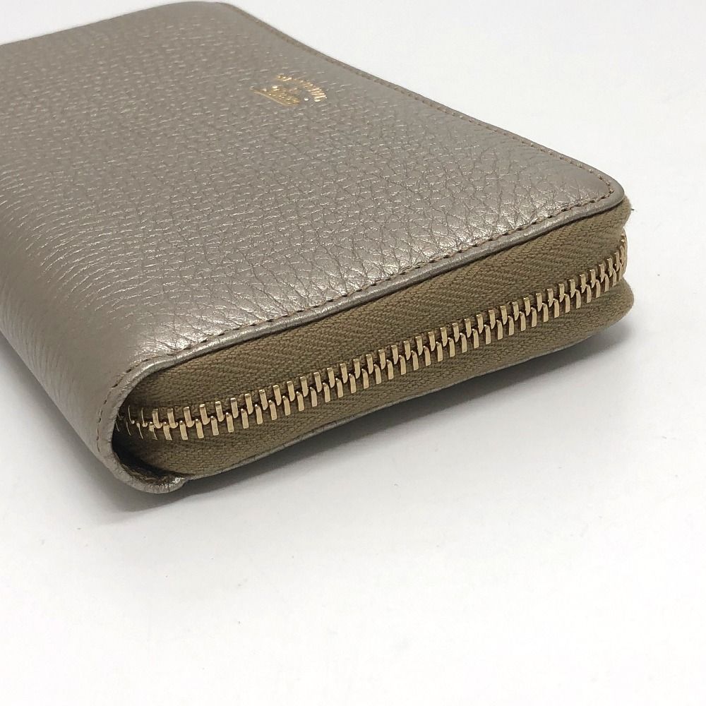 グッチ 307984 バンブー ラウンドファスナー 長財布 レザー