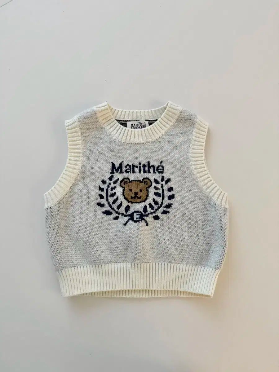 マリテフランソワジルボー キッズ クマ ドール ニット ベスト 100