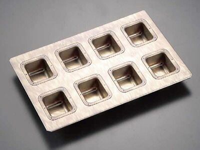 千代田金属 chiyoda コンセプトモデル 1 4サイズ ホール型 8連 マドレーヌ 千代田 マドレーヌ型 フィナンシェ フィナンシェ型 千代田金属 型 cotta チヨダ CHIYODA