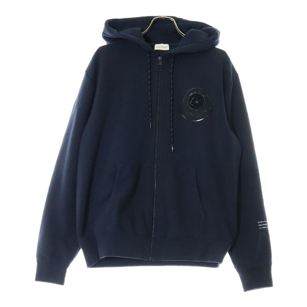 美品● モンクレール カーディガン　ワッペン　MAGLIA Sサイズ　ネイビー MONCLER (モンクレール) 21AW ×FRAGMENT MAGLIA CARDIGAN フラグメント
