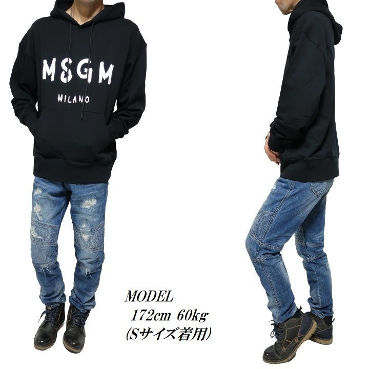 MSGM/エムエスジーエム パーカー/プルオーバー ロゴ メンズ 長袖