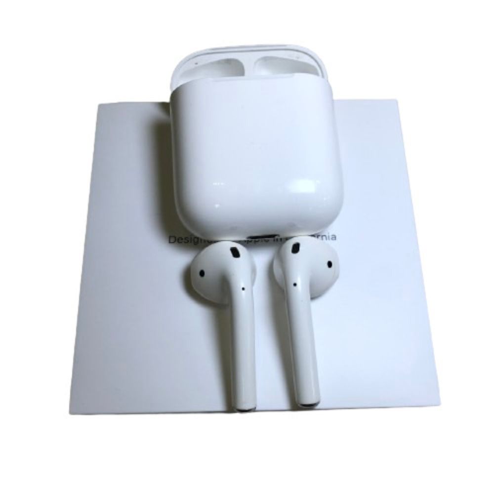 07w6000 APPLE アップル Airpods 第二世代 MV7N2J/A A2032A2031A1602 エアーポッズ ホワイト  完全ワイヤレスイヤホン 【中古】 - メルカリ