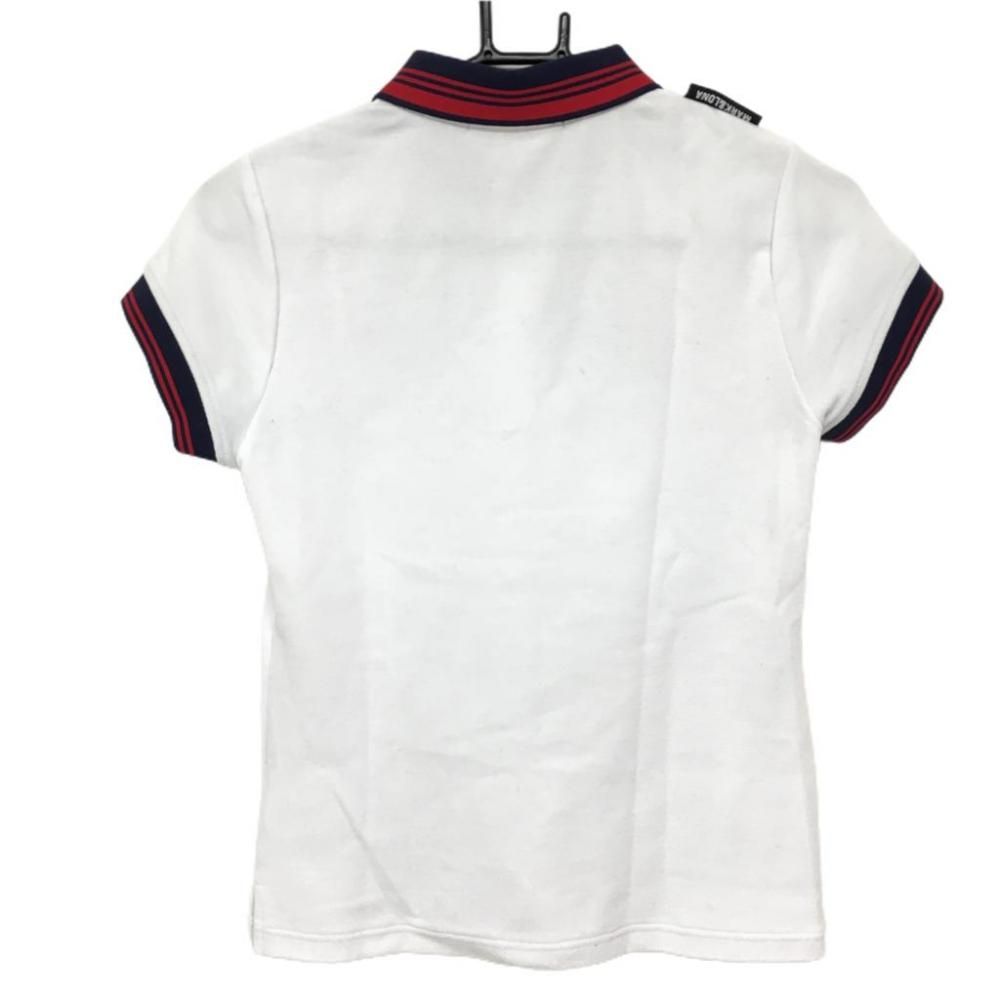 マークアンドロナ　半袖　ポロシャツ　ホワイト ゴルフ　白　シャツ　ワンポイント マークアンドロナ 半袖 ポロシャツ ホワイト ゴルフ 白 シャツ ワン