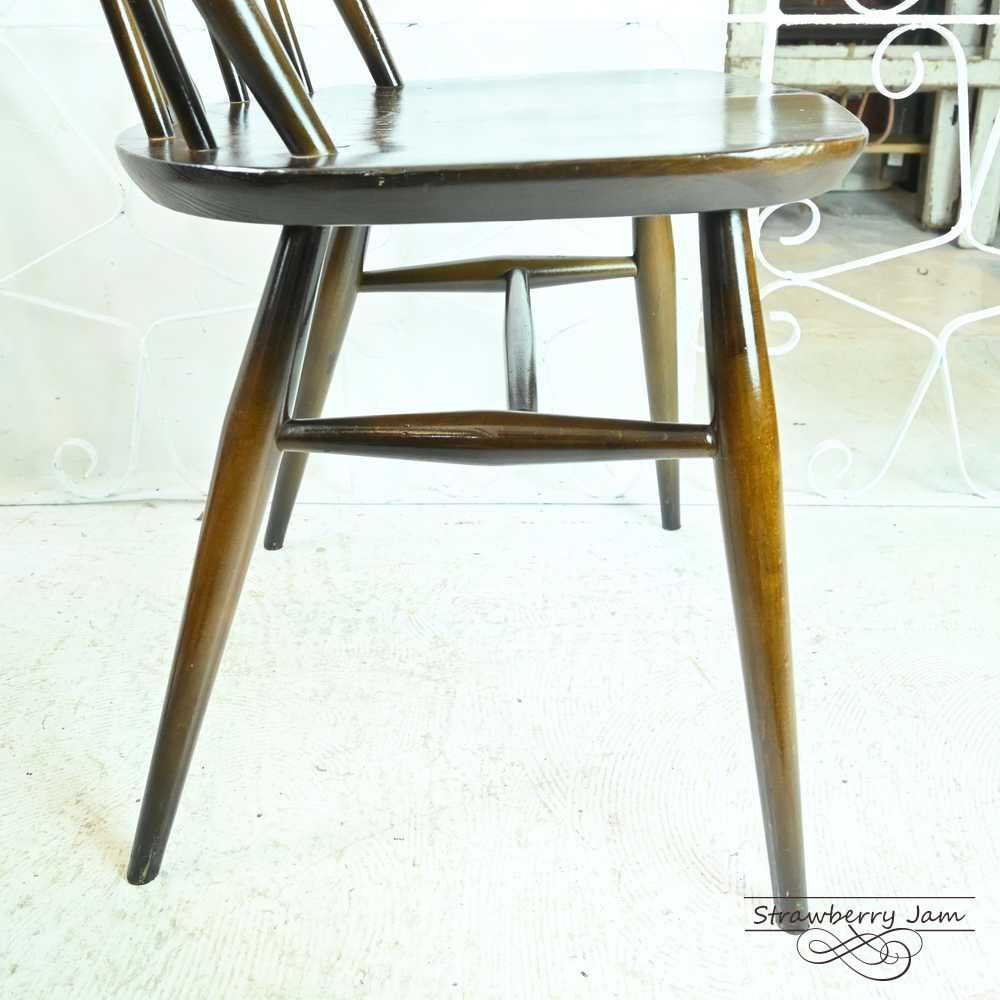 L3705-234-1 英国ヴィンテージ ERCOL ホイールバックチェア 北欧 L3705-234-3 英国アンティーク ERCOL アーコールチェア ホイール