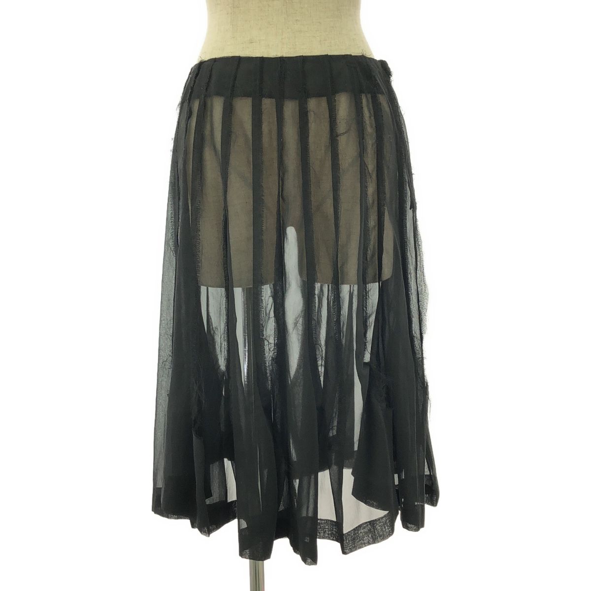 tricot COMME des GARCONS | トリココムデギャルソン | 2003AW | 再構築 カットオフ フ スカート | S | ブラック | レディース