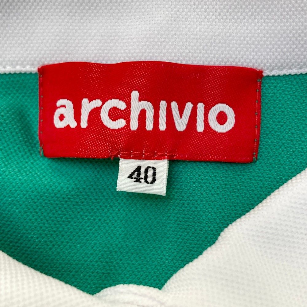 アルチビオ 40 白ノースリーブ ARCHIVIO アルチビオ ノースリーブ ポロシャツ ホワイト系 40