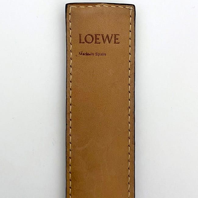 ロエベ ブレスレット ブラウン アナグラム 美品 レザー 中古 LOEWE