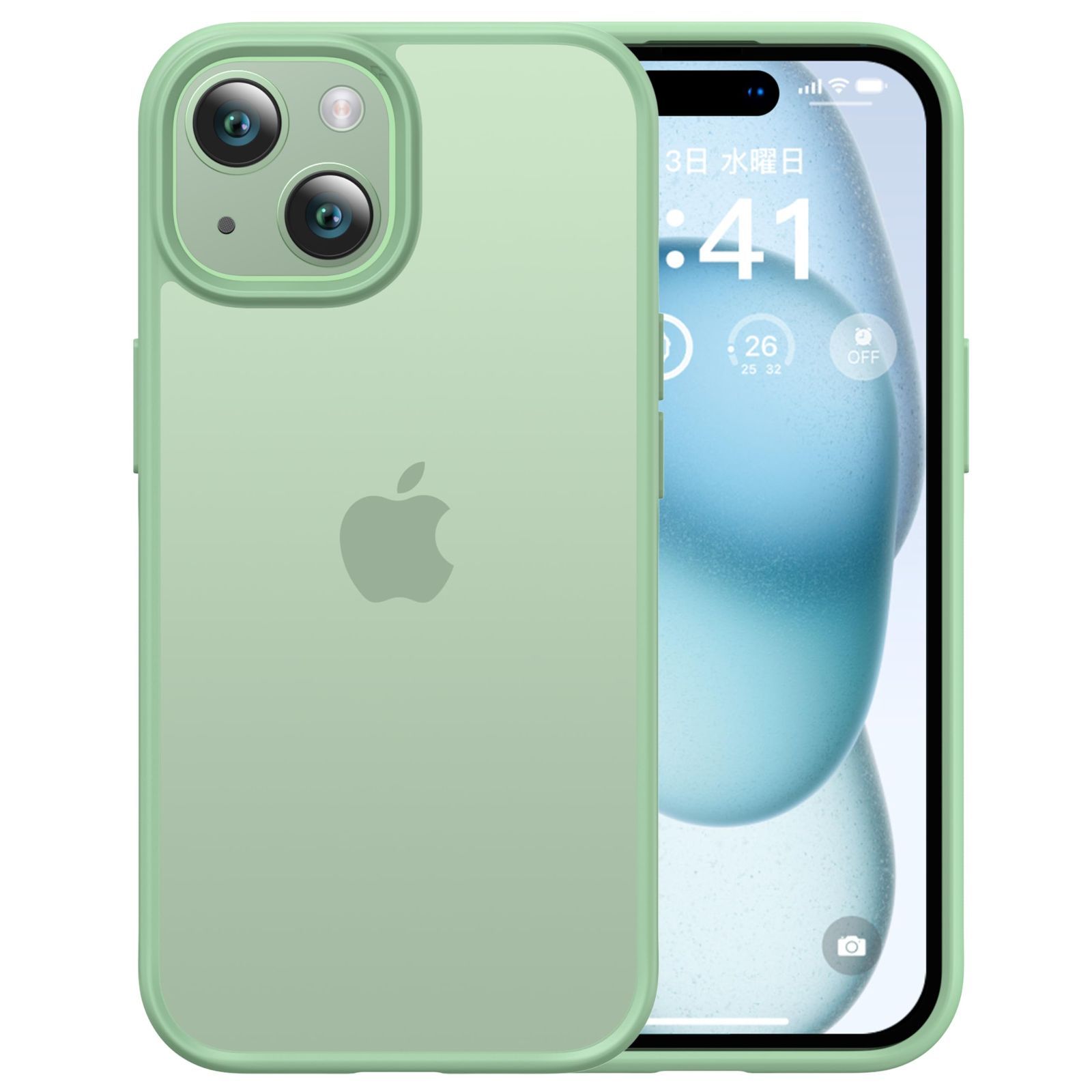 【新着商品】【本体の色・4色】CASEKOO iPhone 15 用 ケース 耐衝撃 滑り止め 指紋防止 米軍MIL規格 マット仕上げ ストラップホール付き 黄変防止 耐久性 カバー ワイヤレス充電対応 アイフォン 15