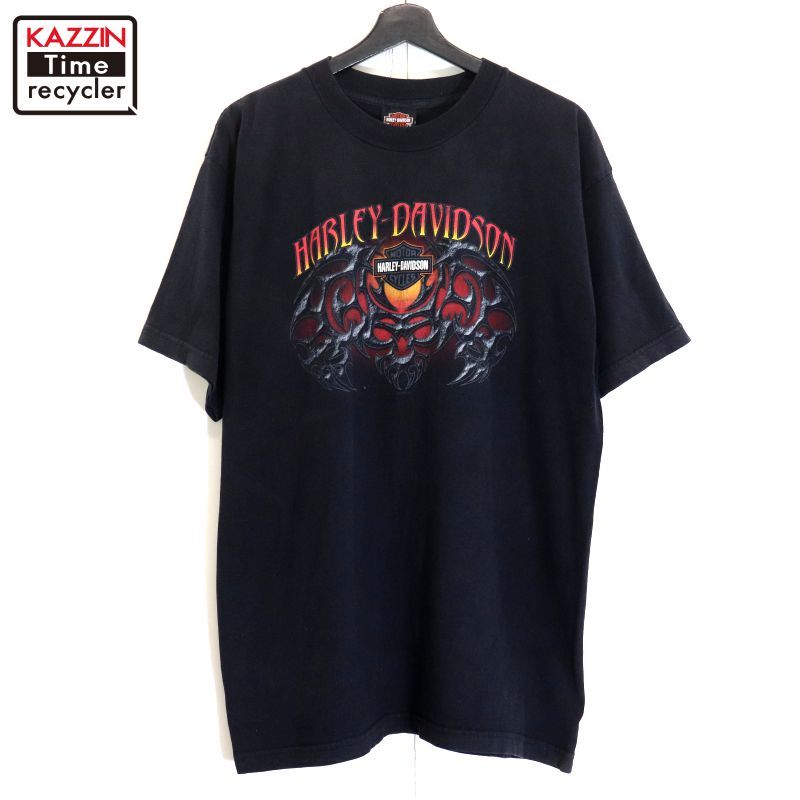 00s HARLEY DAVIDSON ロゴ プリント 半袖Ｔシャツ メンズ 表記XLサイズ