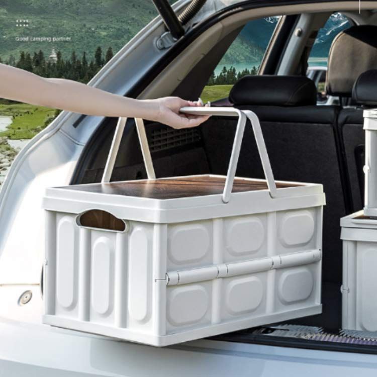 ヒューマンメイド多機能収納屋外折りたたみプラスチックボックス74L