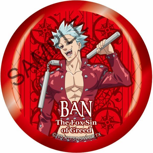 七つの大罪　缶バッジ　楽天コレクション　くじ限定　メリオダス　エリザベス　4種 七つの大罪 神々の逆鱗 コレクション | 楽天コレクション