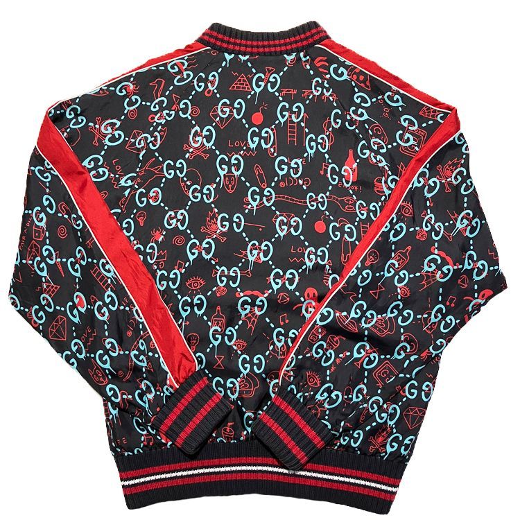 GUCCI カラフル柄 フード付きジャケット 18/24 Gucci Full zip hooded jacket | The Fashion Square