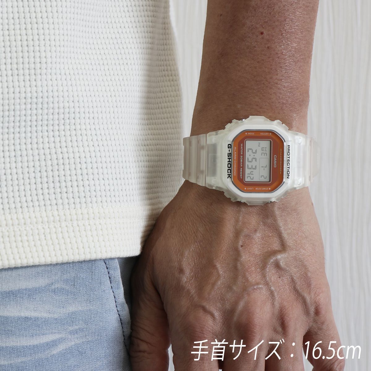 激レア クリア スケルトン オレンジ ジーショック カシオ CASIO gshock 