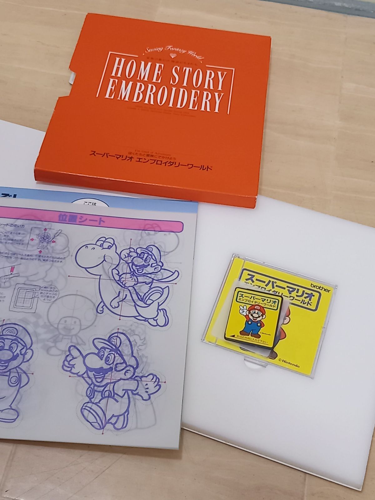  ブラザー 刺繡カード スーパーマリオ ディズニー 花 ３点 その他 ミシン