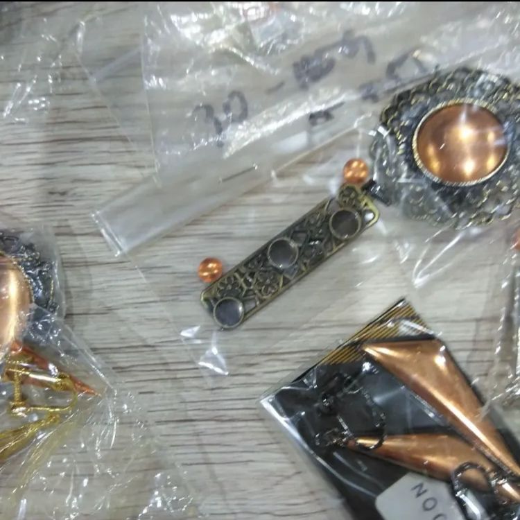 K107七宝焼アクセサリーパーツ素材大量100セット