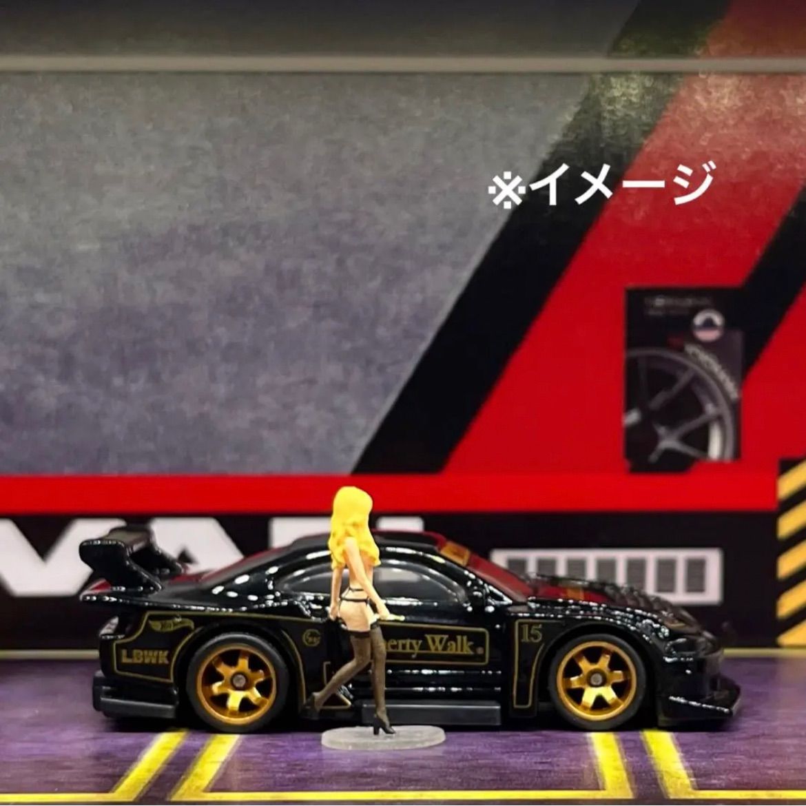 1/64 カスタムホイール 3台分 TE37風 シルバー＆ホワイト