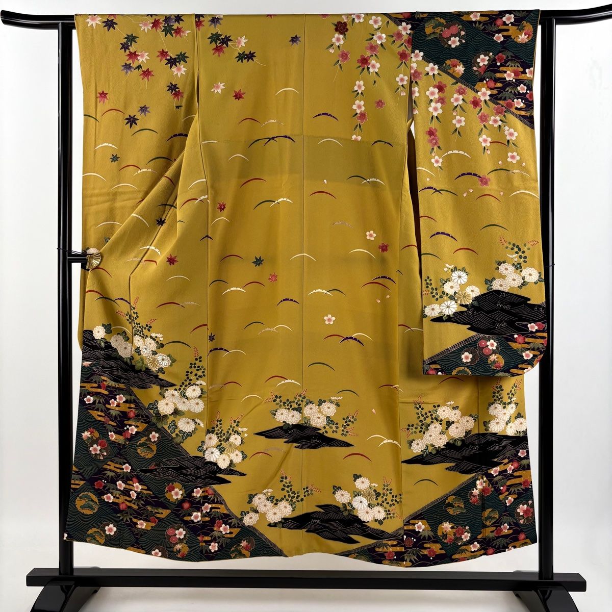 fs135st 訳あり特価品 小柄さん 振袖 ちりめん 鼓 笛 花 金銀糸 振袖をさがす アーカイブ | 成人式・結婚式の振袖の購入や
