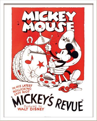 Disneyポスター ビンテージ ディズニー シリーズ Mickey Mouse 2 ミッキーマウス2/インテリア 壁掛け おしゃれ 飾る 額入り 額装込  フック 民家 花 アートフレーム おしゃれ 飾る Lサイズ