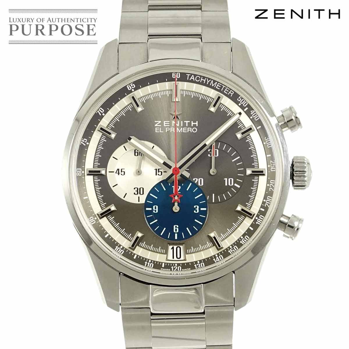 ゼニス ZENITH エル プリメロ 36000VPH 03 2040 400 クロノグラフ メンズ 腕時計 デイト グレー オートマ 自動巻き El Primero 90295562