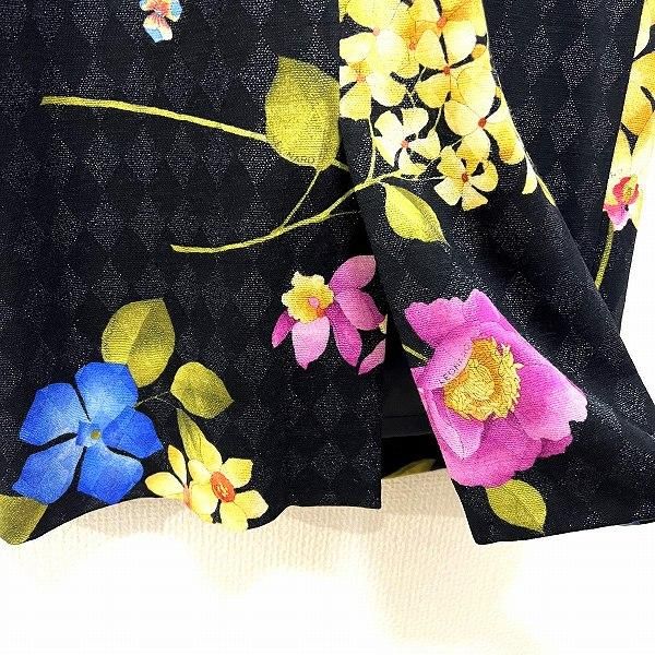 レオナール　セットアップ wnc レオナール LEONARD セットアップ 9AR 黒系 マルチ スカートスーツ