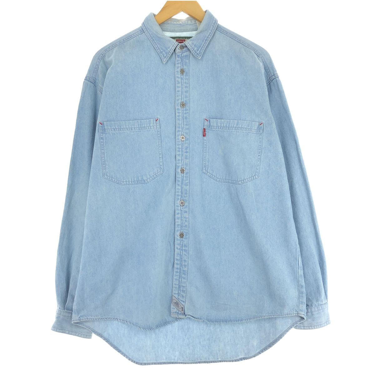 古着 リーバイス Levi's 長袖 デニムシャツ メンズL/eaa438917