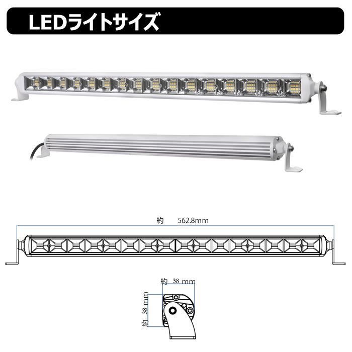 led作業灯 白 ボデイー 96w ワークライト 投光器 led 防水 12v 24v