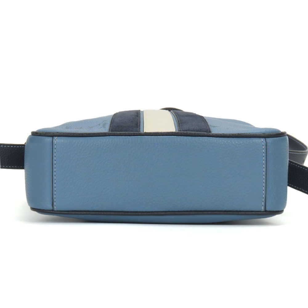 COACH ボディバッグ ライトブルー／ネイビー／ブラウン COACH コーチ