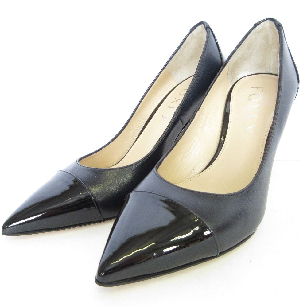 未使用 FOXEY フォクシー ポインテッドトゥ ハイヒール パテント  
