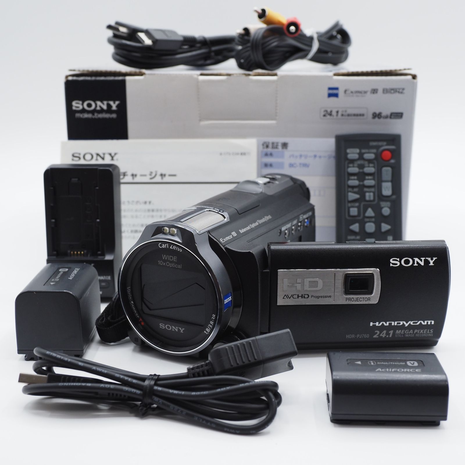 ☆極上品・元箱付き☆ SONY ソニー ビデオカメラ Handycam PJ760V ブラック HDR-PJ760V #2467 - メルカリ