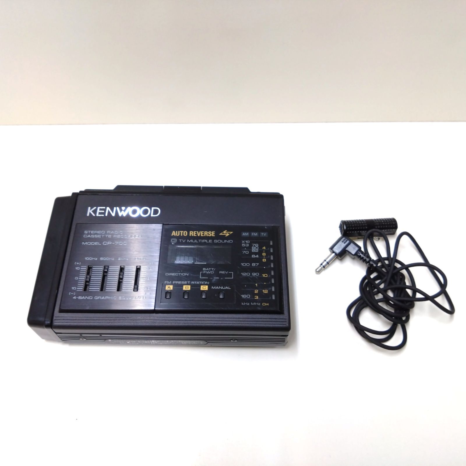 1112 KENWOOD ケンウッド カセットレコーダー CP-700 ステレオ ラジオ レトロ - メルカリ