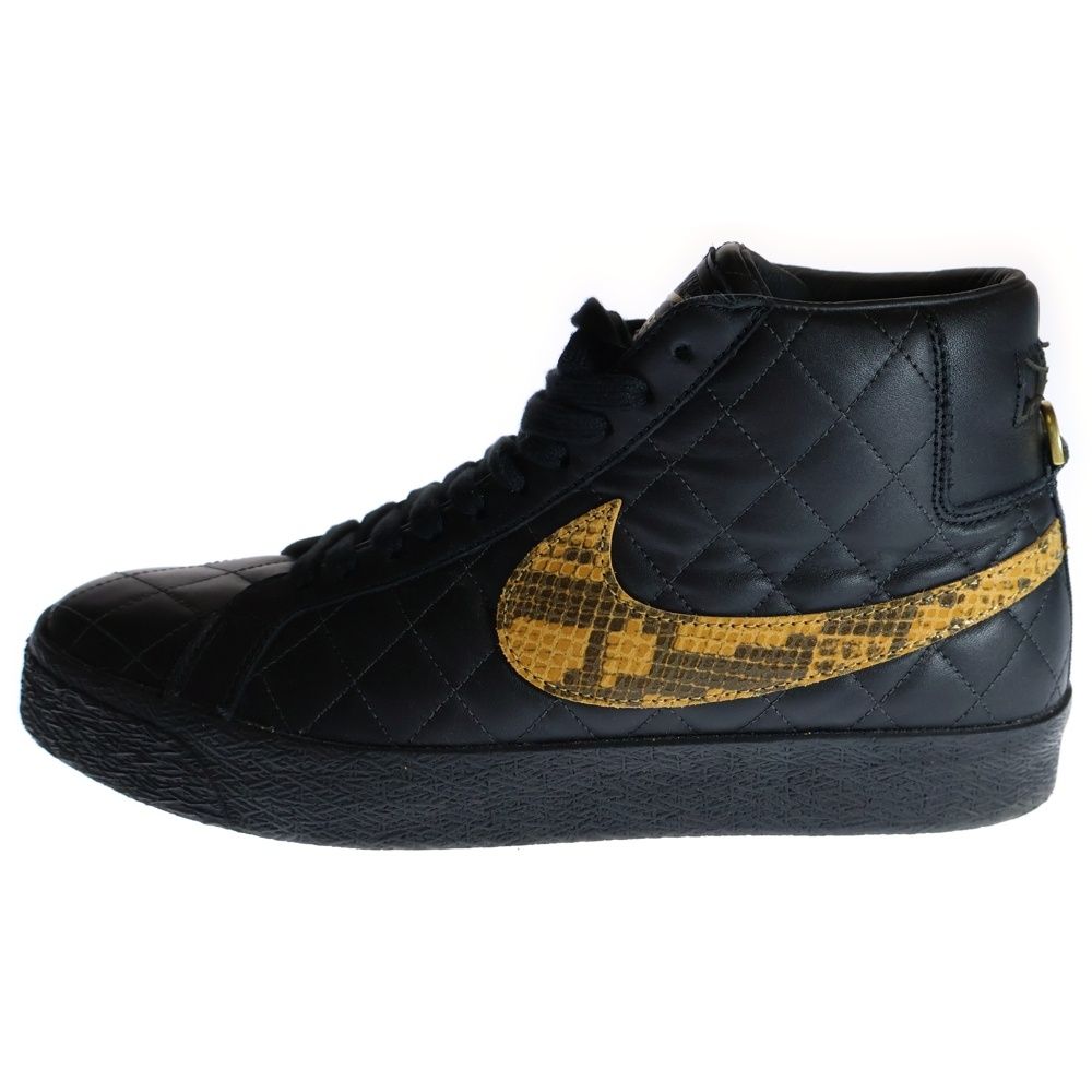 NIKE SB ナイキエスビー 22AW ×SUPREME ZOOM BLAZER MID シュプリーム ズーム ブレーザー ミッド ミッドカットスニーカー ブラック US9/27cm DV5078-001 NIKE SB (ナイキエスビー) 22AW ×SUPREME ZOOM BLAZER MID