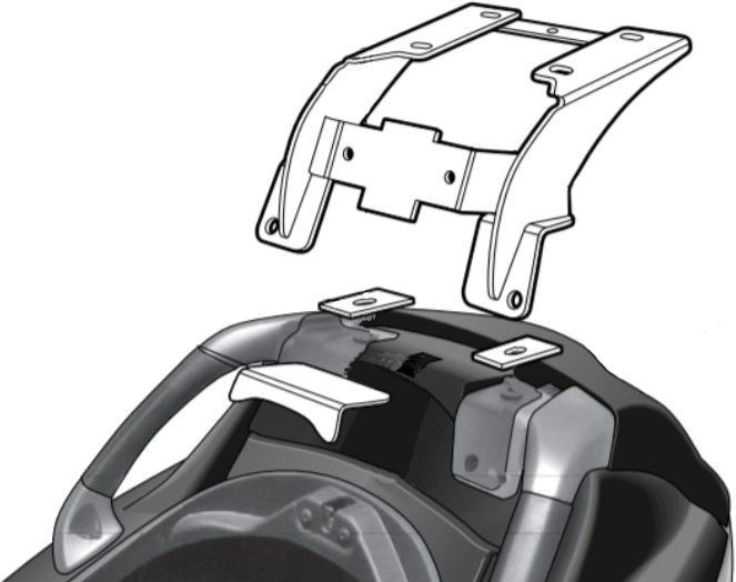 Shad / シャッド トップマスターフィッティング PIAGGIO MP3/LT/RL HYBRID 125 '07-'11 | V0MP10ST