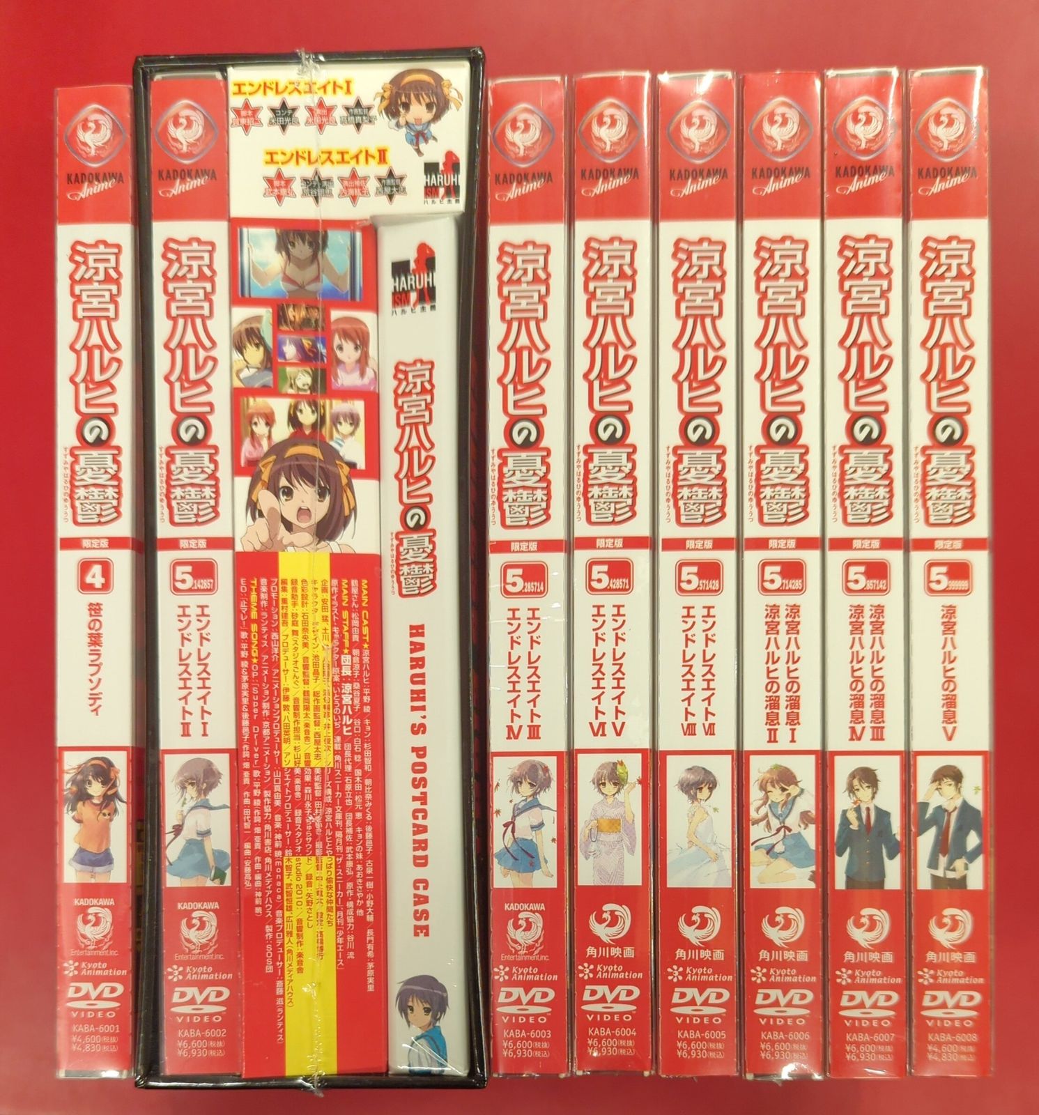 未開封 涼宮ハルヒの憂鬱 2期DVD全巻セット長門有希 限定版 涼宮