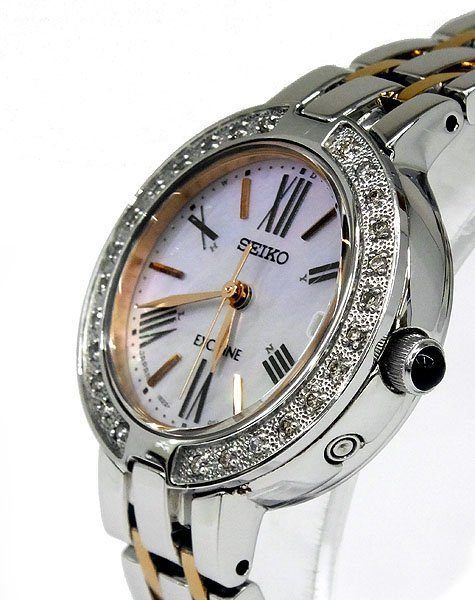 SEIKO EXCELINE SWCW008 ダイヤベゼル 白蝶貝 セイコー SEIKO/セイコー