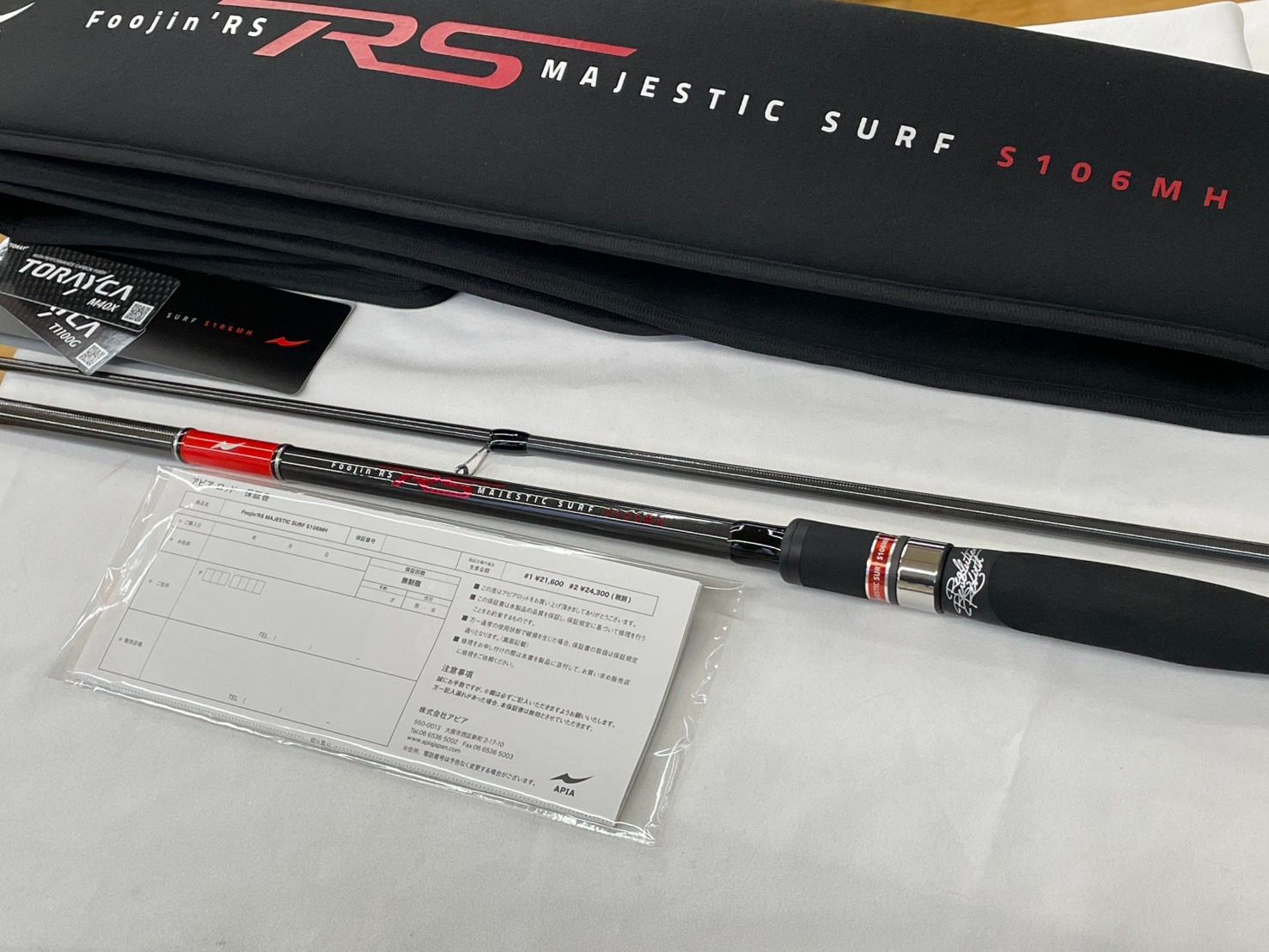 保証書付き アピア フージンＲＳ マジェスティックサーフ Ｓ１０６ＭＨ ＡＰＩＡ Ｆｏｏｊｉｎ ＲＳ ＭＡＪＥＳＴＩＣ ＳＵＲＦ ０７